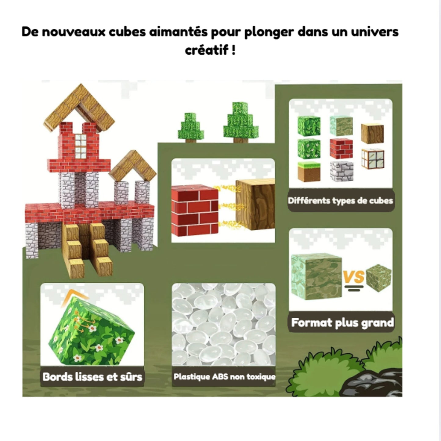 Kit de blocs magnétiques